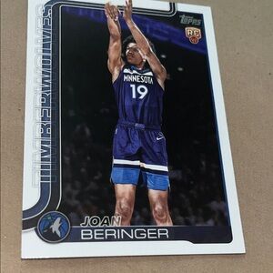 Joan Beringer Timberwolves Rookie Card 
Basketball Topps